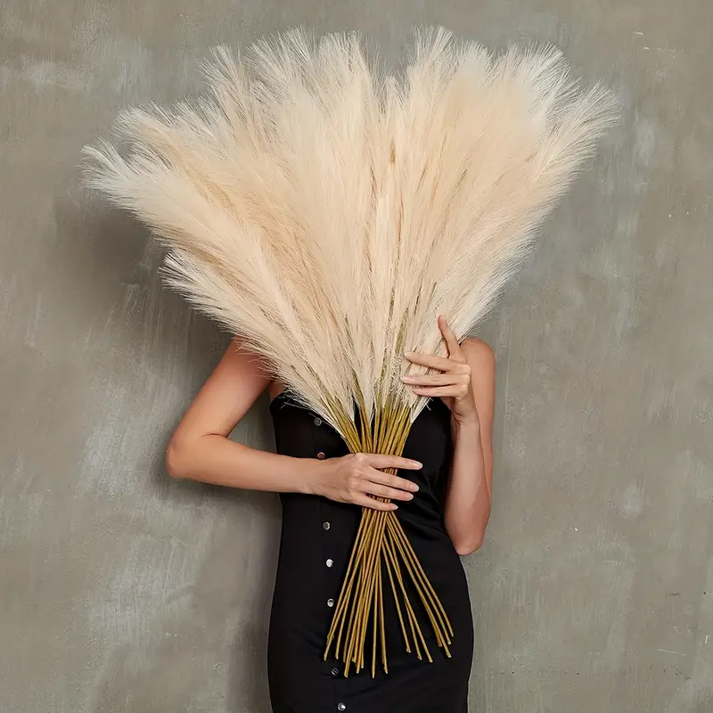 Centerpiece Vase Tall - 39 İnç Büyük Pampas Çimi Yapay