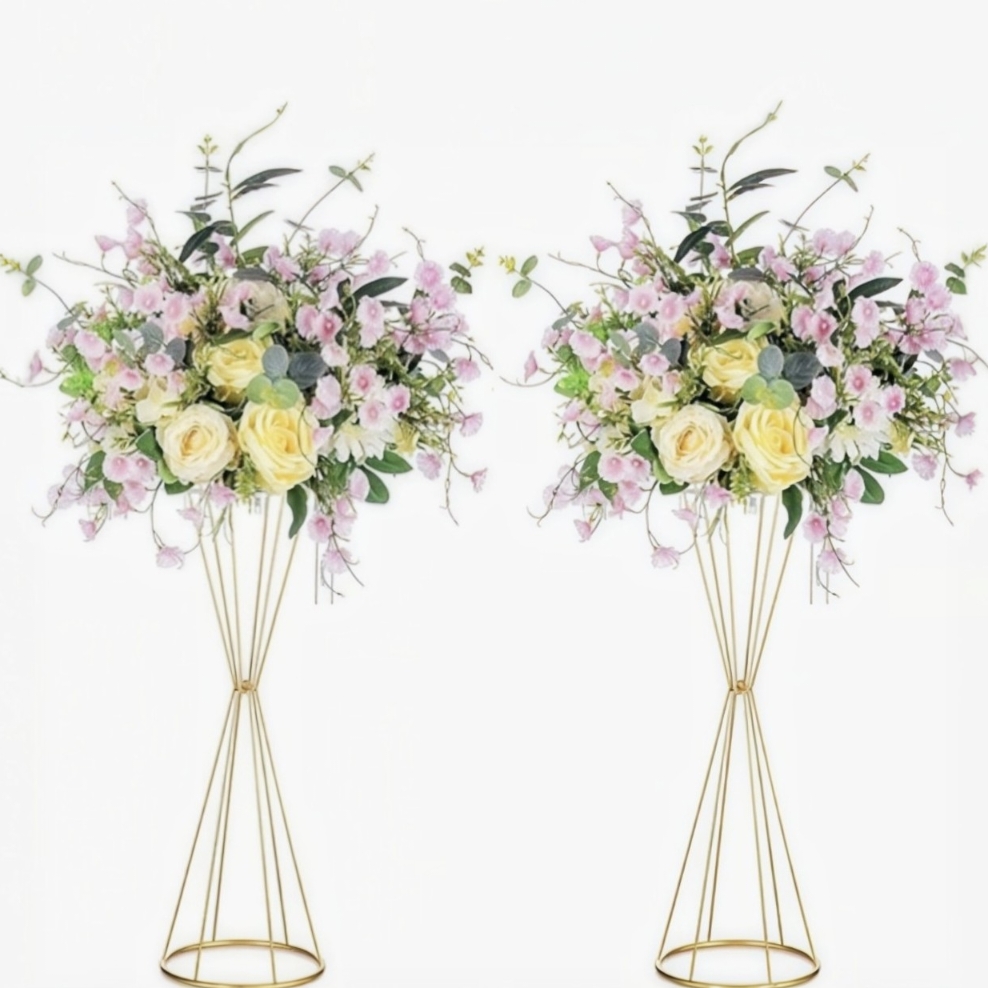 Altın Geometrik Çiçek Standı M - Centerpiece Vase Tall incelemesi ve fiyatı