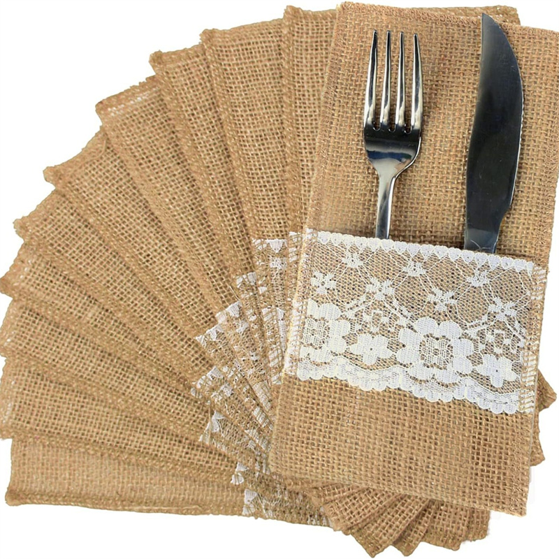 Çuval bezi dantel çatal bıçak  - Wedding Supply Rentals incelemesi ve fiyatı