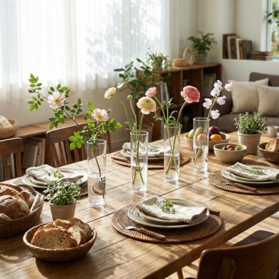 48 adet akrilik silindir çiçek - Centerpiece Vase Tall incelemesi ve fiyatı