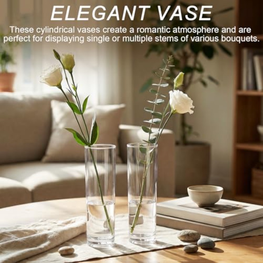 48 adet akrilik silindir çiçek - Centerpiece Vase Tall incelemesi ve fiyatı
