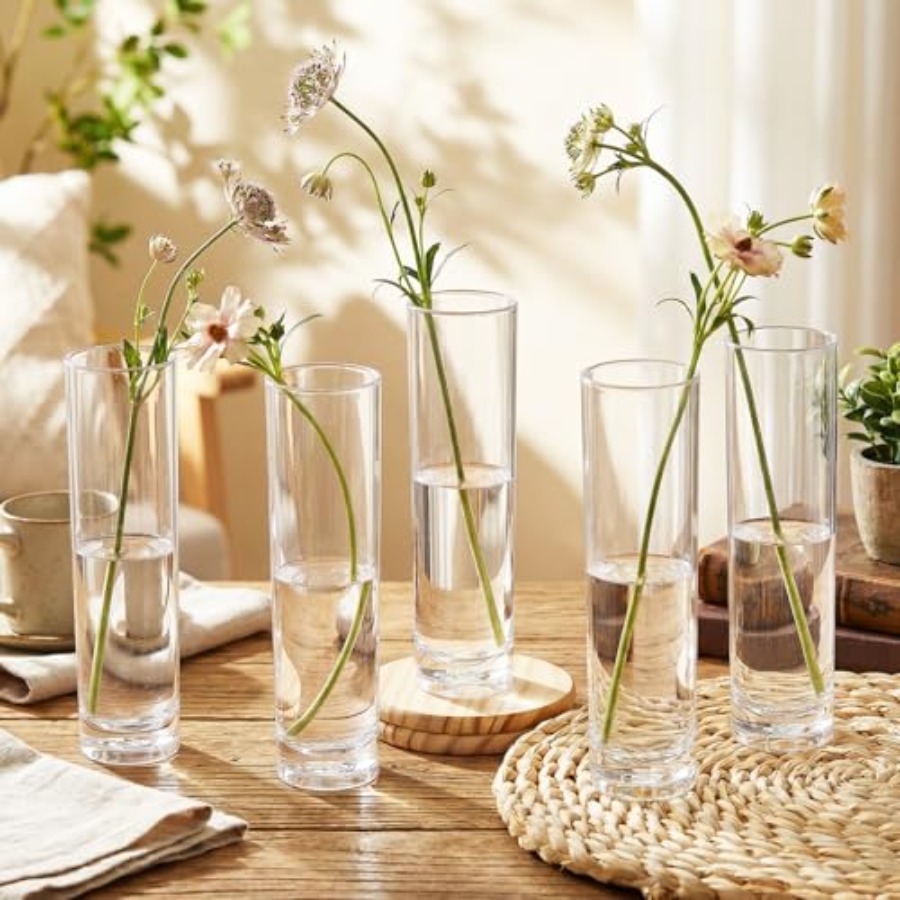 48 adet akrilik silindir çiçek - Centerpiece Vase Tall incelemesi ve fiyatı