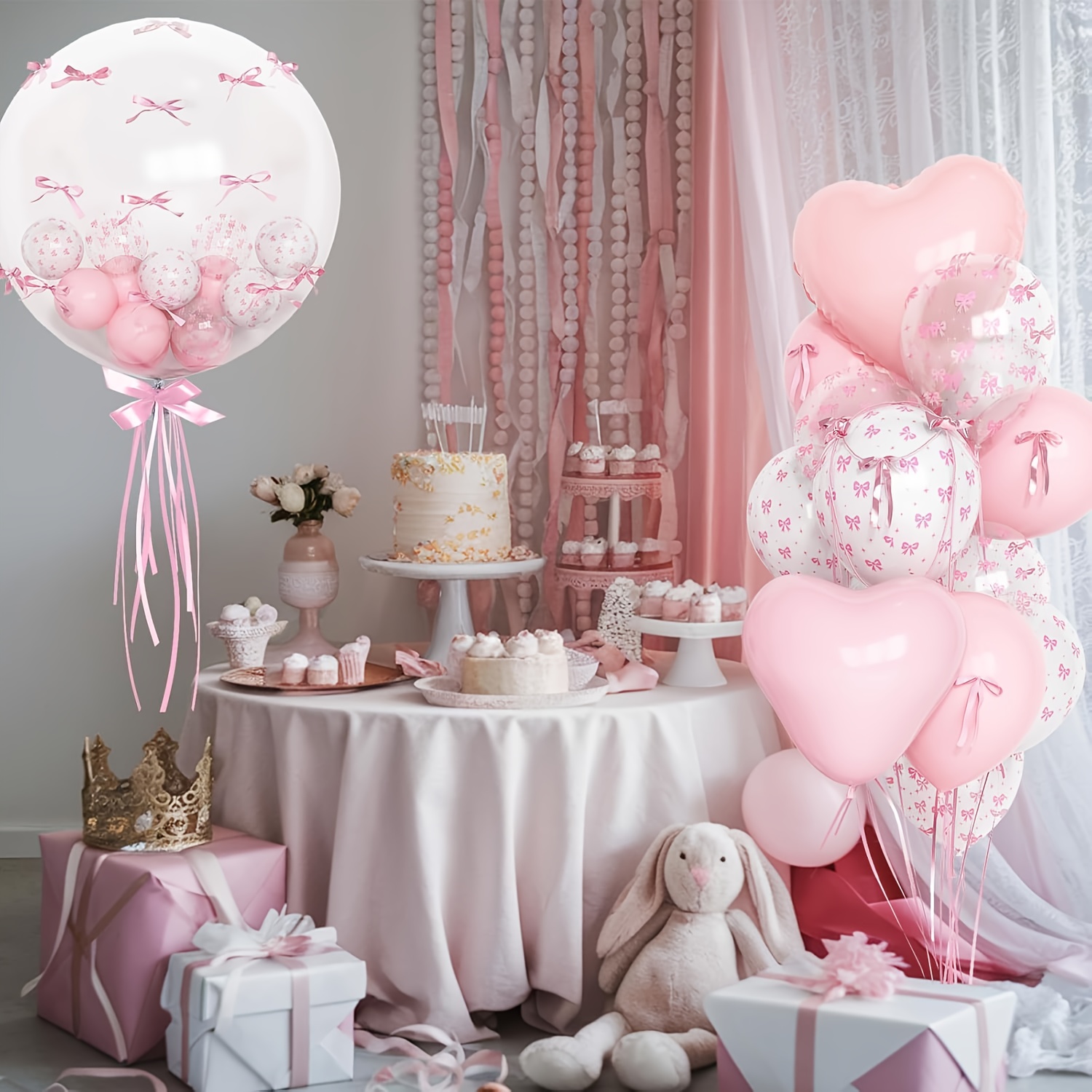 34 adet Şeffaf Yay Kalp Folyo  - Wedding Supply In Bulk incelemesi ve fiyatı