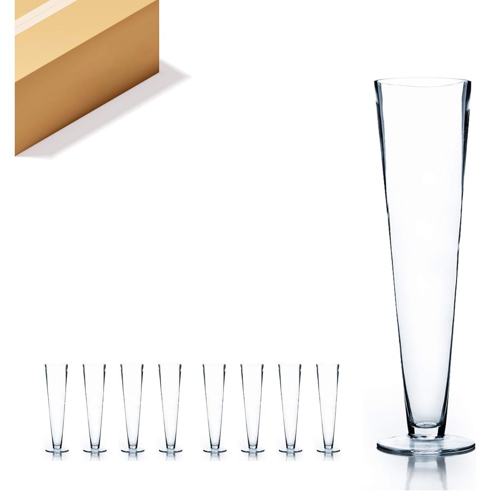 WGV Trompet Cam Vazo Toplu Sat - Centerpiece Vase Tall incelemesi ve fiyatı