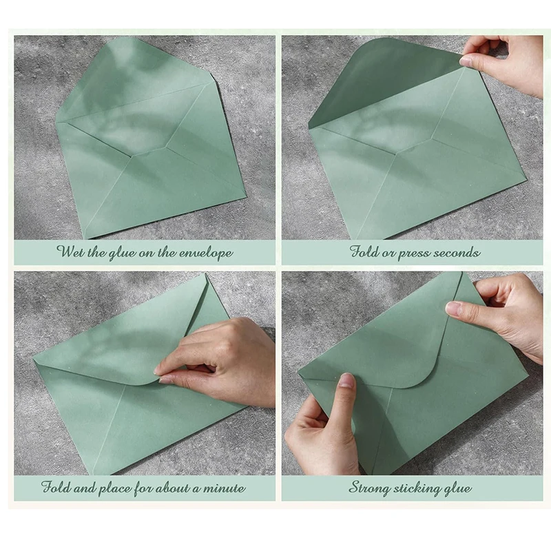 50 adet/grup 18.4*13.3 cm Zarf - Wedding Supply Business incelemesi ve fiyatı